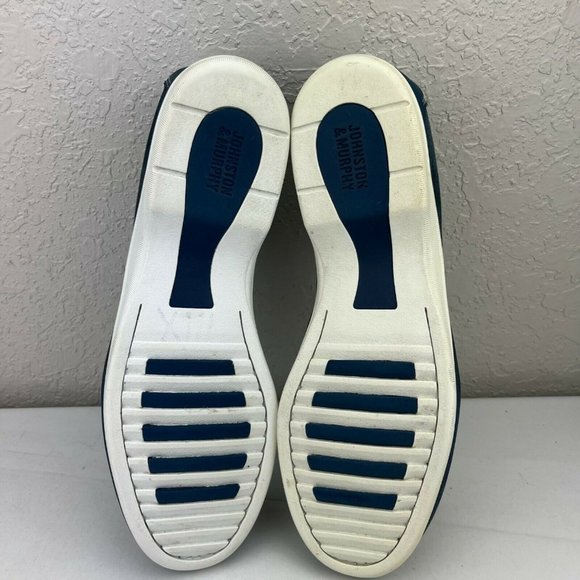 Johnston & Murphy Mens Sheepskin Dark Blue Leather Slip On Loafers Size 9.5 main image 9